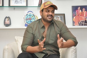 Manoj Interview Stills at Attack Movie
